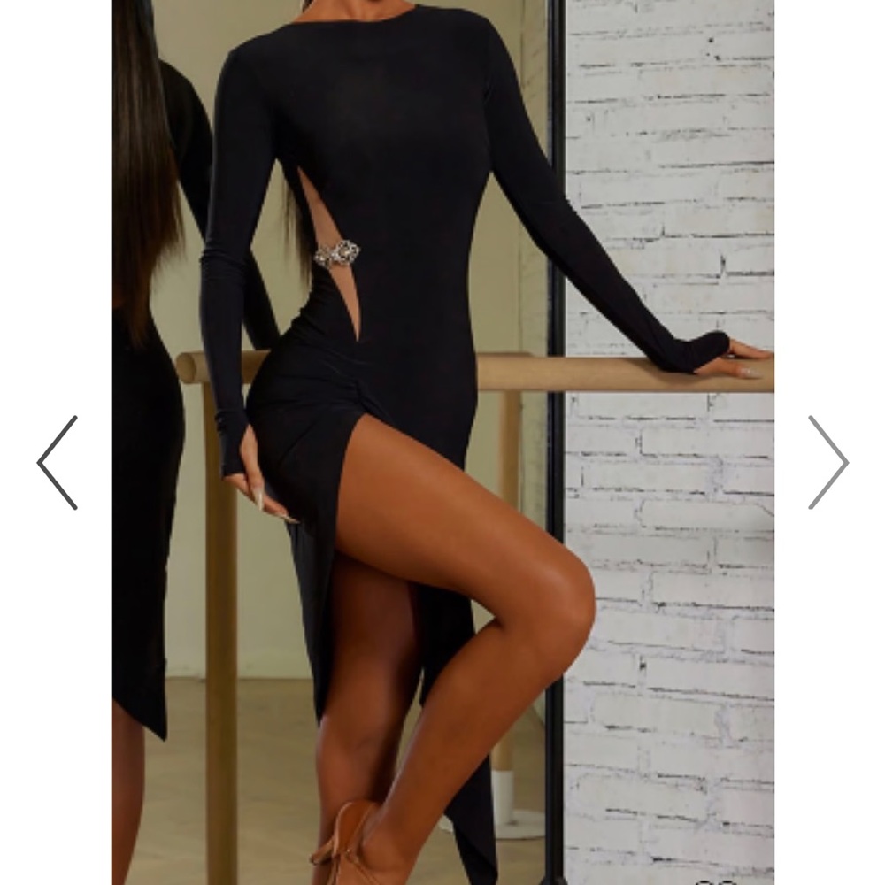 Dance and Sway brand long sleeve black dress size xs